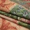 1 Yard Red Scrapbook Patchwork Stretch Cotton Poplin Fabric Red Green Floral Patchwork Design 59 inch Width